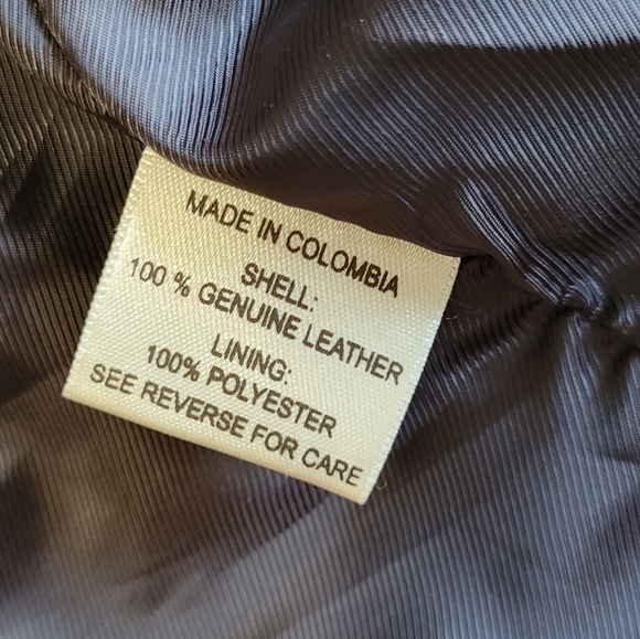 Brown leather jacket - Picture 5 of 9